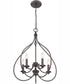 Farrah 5-Light 5-Light Chandeliers Dark Bronze