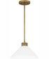 Quoizel Pendant 1-light Pendant Weathered Brass