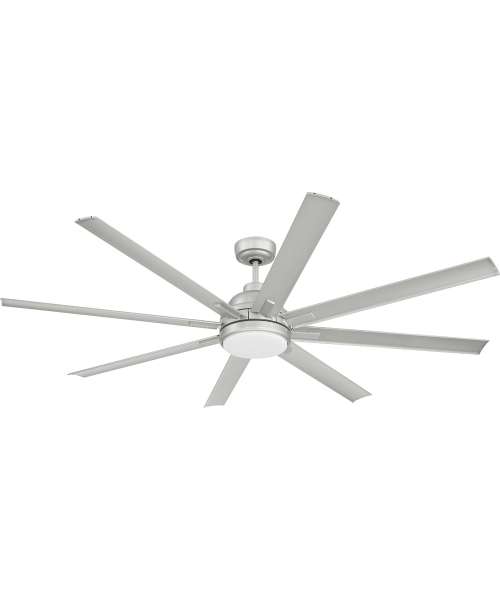 Rush 65" 1-Light Ceiling Fan (Blades Included) Painted Nickel