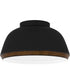 Tamara Medium 3-light Flush Mount Matte Black