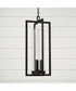 Kent 3-Light Outdoor Hanging-Lantern Rain or Shine - Black