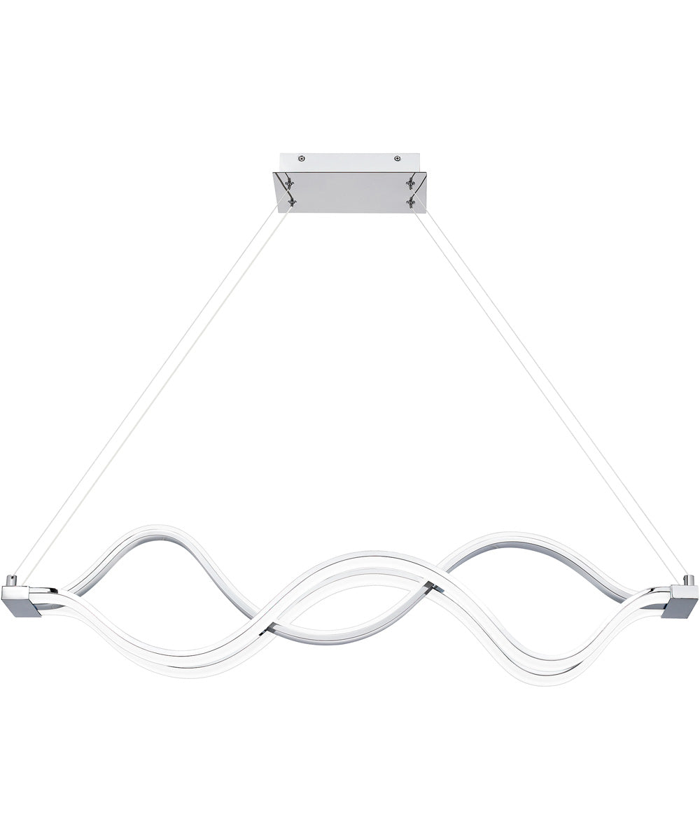 Bleecker  Island Light Polished Chrome