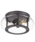 Trilogy 2-light Flush Mount Old Bronze
