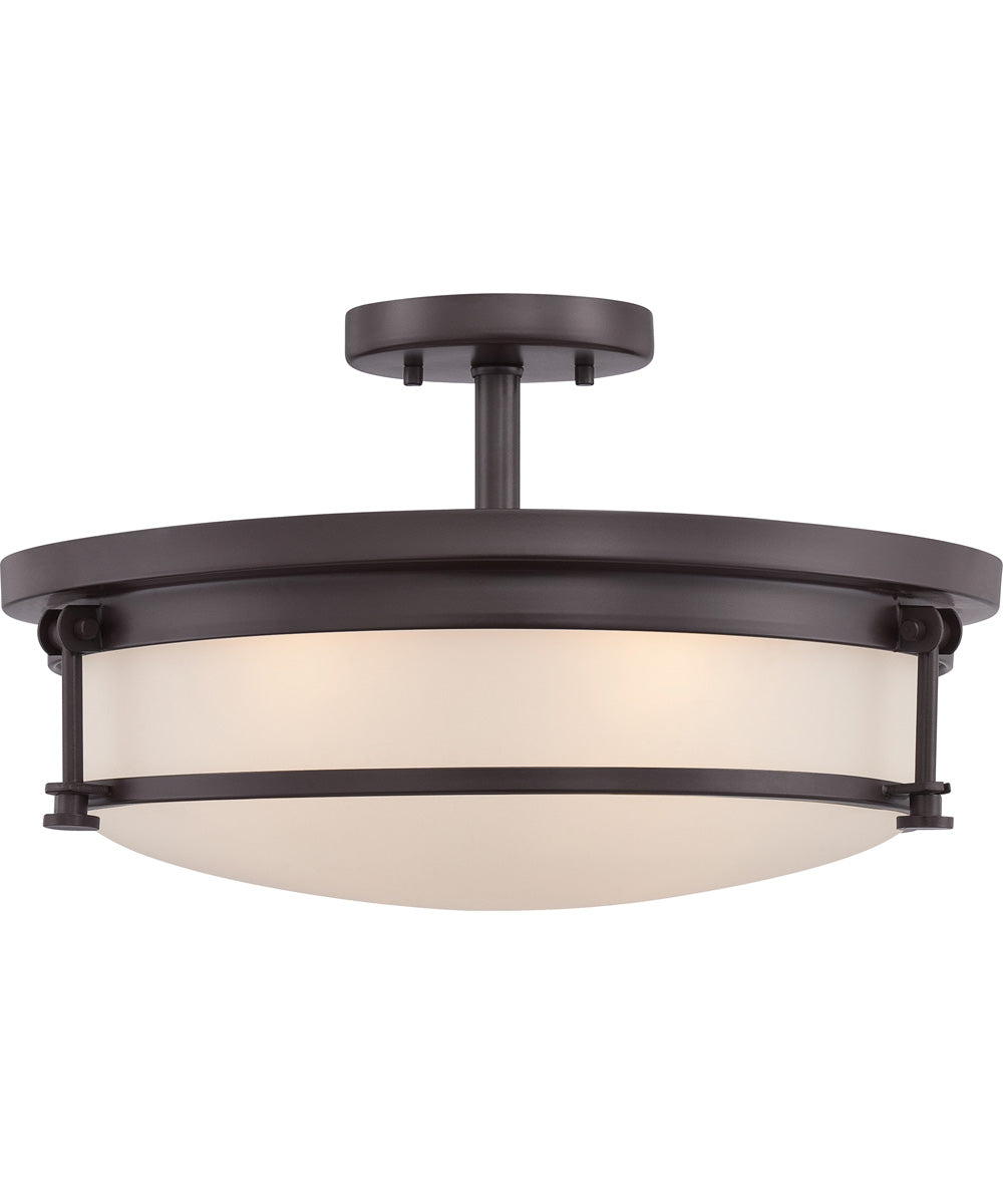 Sailor Large 4-light Semi Flush Mount Western Bronze