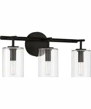 Hailie 3-Light Vanity Flat Black