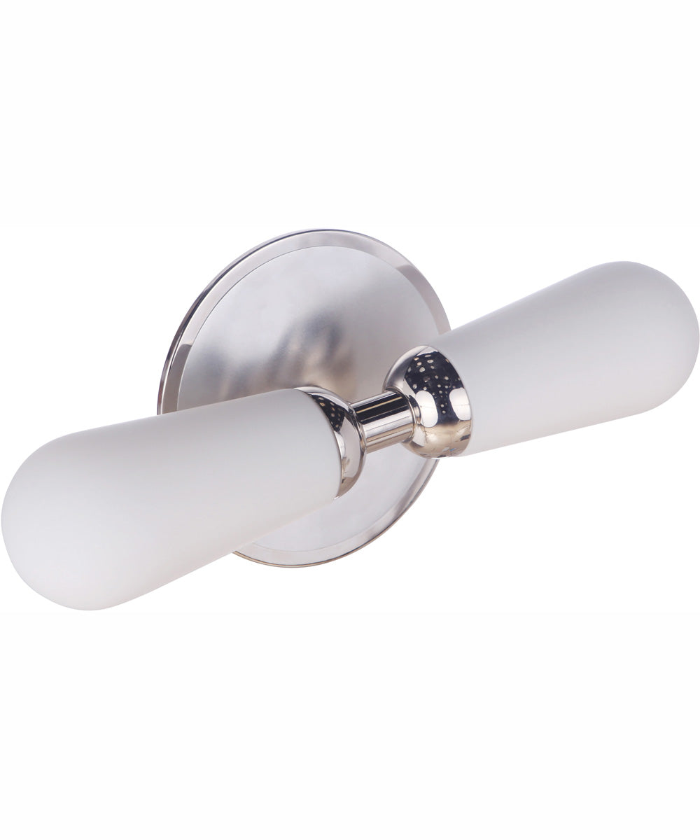 Riggs 2-Light Vanity Brushed Polished Nickel / Polished Nickel