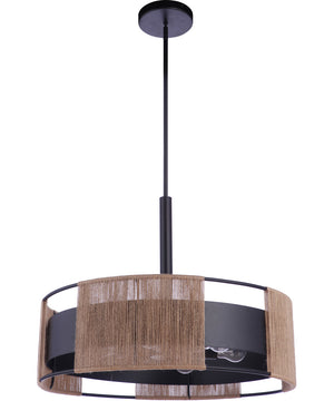 Kensey 6-Light Pendant Flat Black