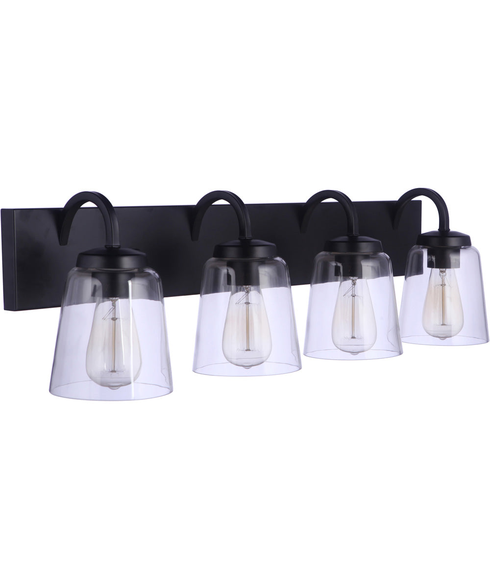 Elsa 4-Light Vanity Flat Black