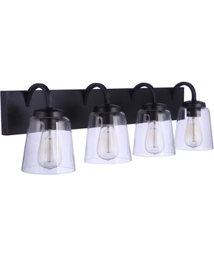 Elsa 4-Light Vanity Flat Black