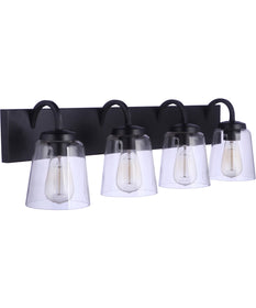 Elsa 4-Light Vanity Flat Black