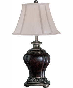 Dyson 1-Light Table Lamp Two Tone Body/Cut Corner Fabric Shade