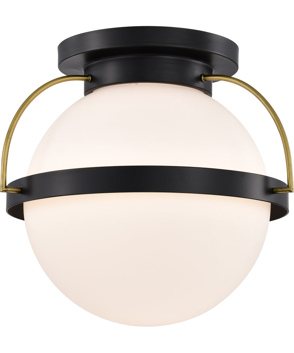 Lakeshore 1-Light Close-to-Ceiling Matte Black