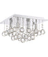 Bordeaux Small 4-light Flush Mount Polished Chrome