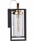 Neo 1-Light Outdoor Wall Lantern Midnight Satin Brass