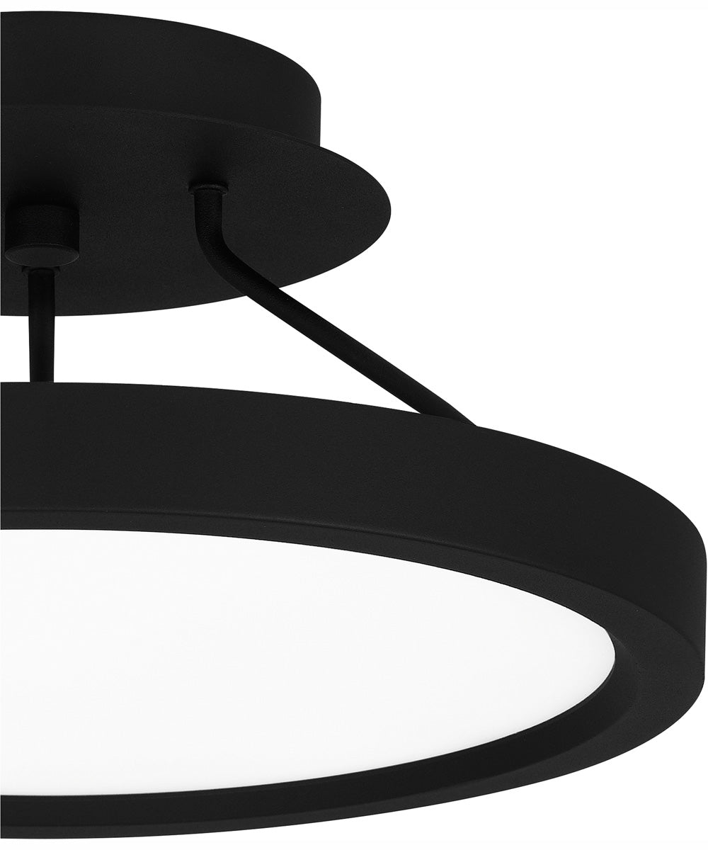 Outskirts Small Semi Flush Mount Earth Black