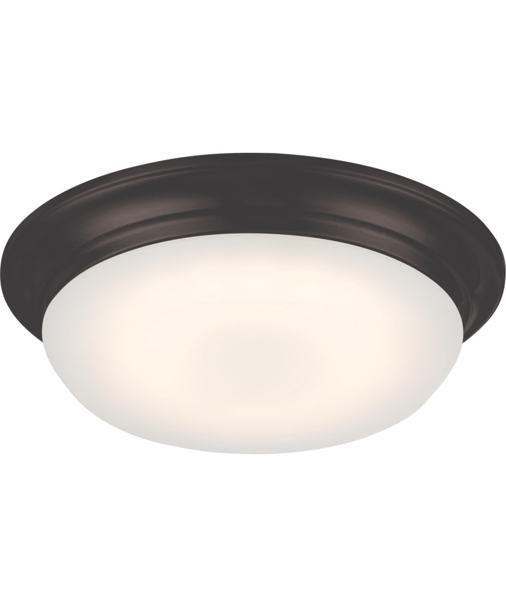 11"W Libby 1-Light LED Close-to-Ceiling Mahogany Bronze