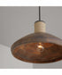 Jacob 1-Light Pendant Grey Wash and Iron Silk