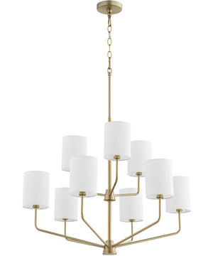 Harmony 9-light Chandelier Aged Brass