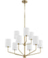Harmony 9-light Chandelier Aged Brass