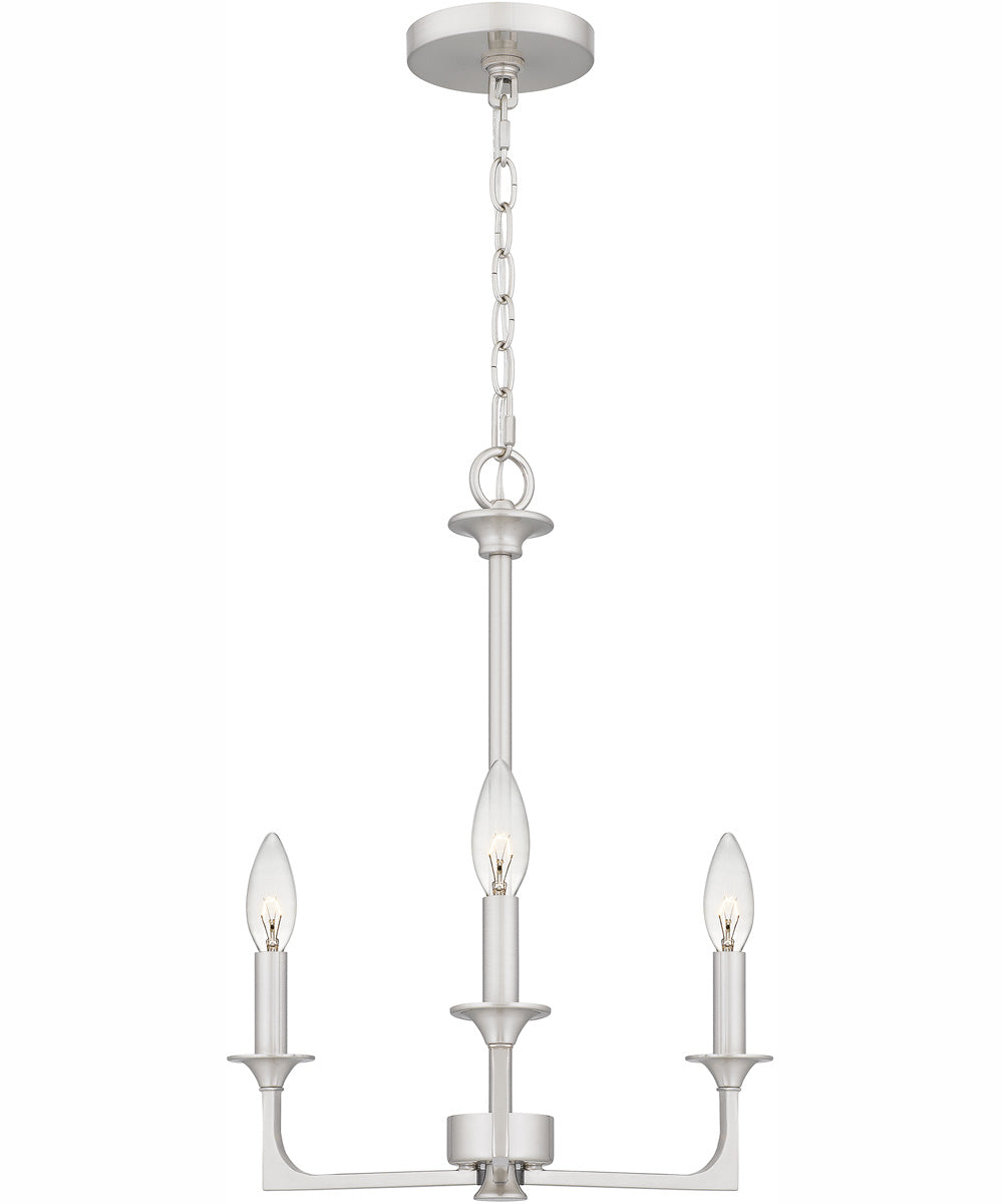 Prescott 3-light Chandelier Brushed Nickel