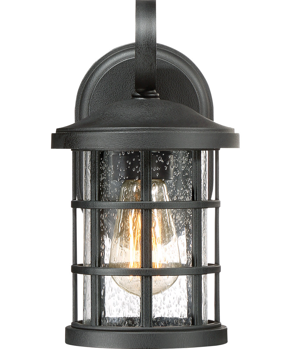 Crusade Small 1-light Outdoor Wall Light  Coastal Armour Earth Black