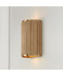 Donovan 2-Light Sconce White Wash and Matte Brass