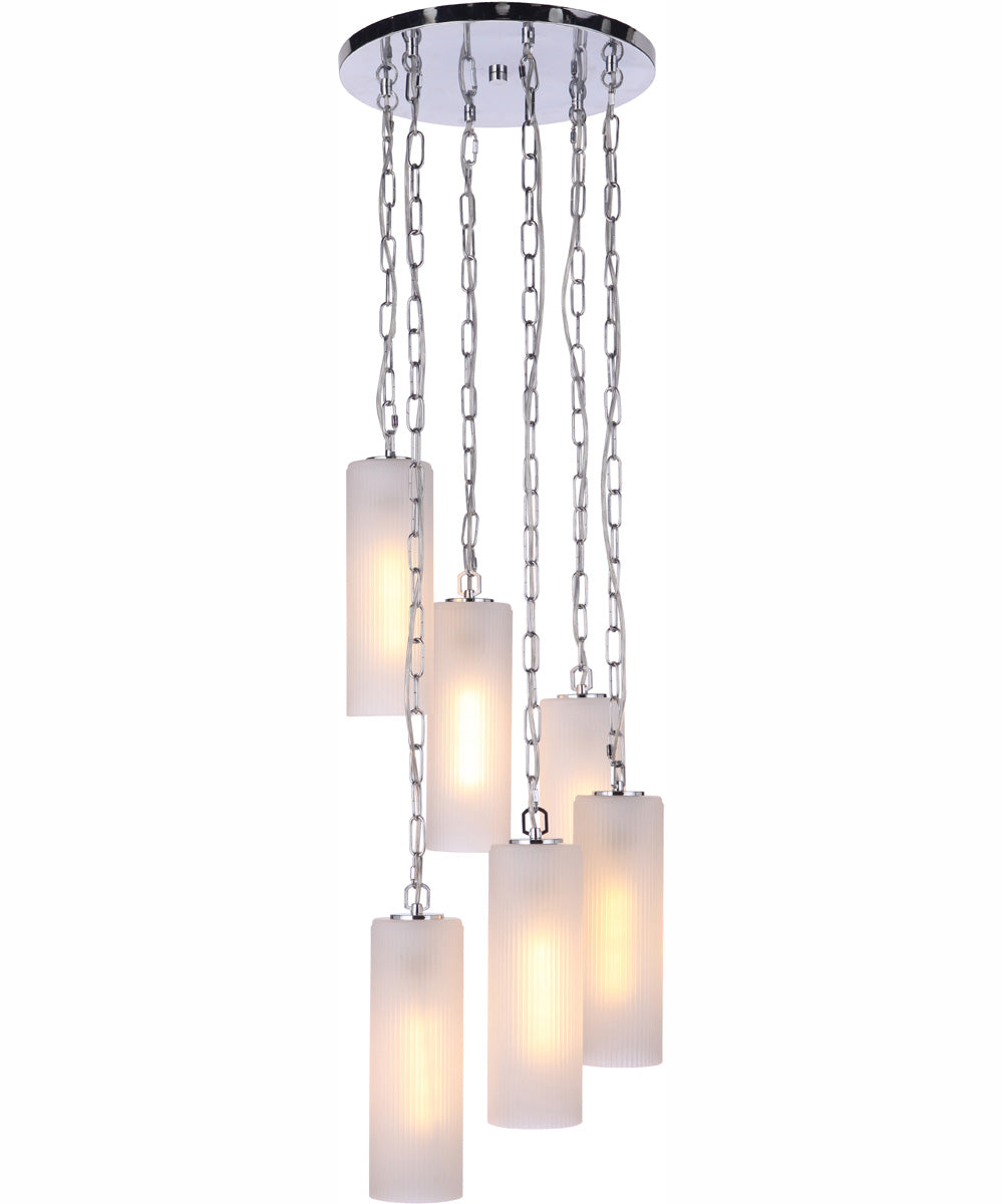 Myos 6-Light Pendant Chrome