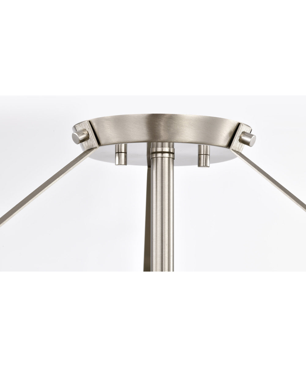 Rowen 4-Light Close-to-Ceiling Brushed Nickel