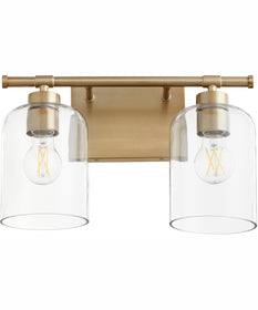 Tribute 2-light Bath Vanity Light Aged Brass
