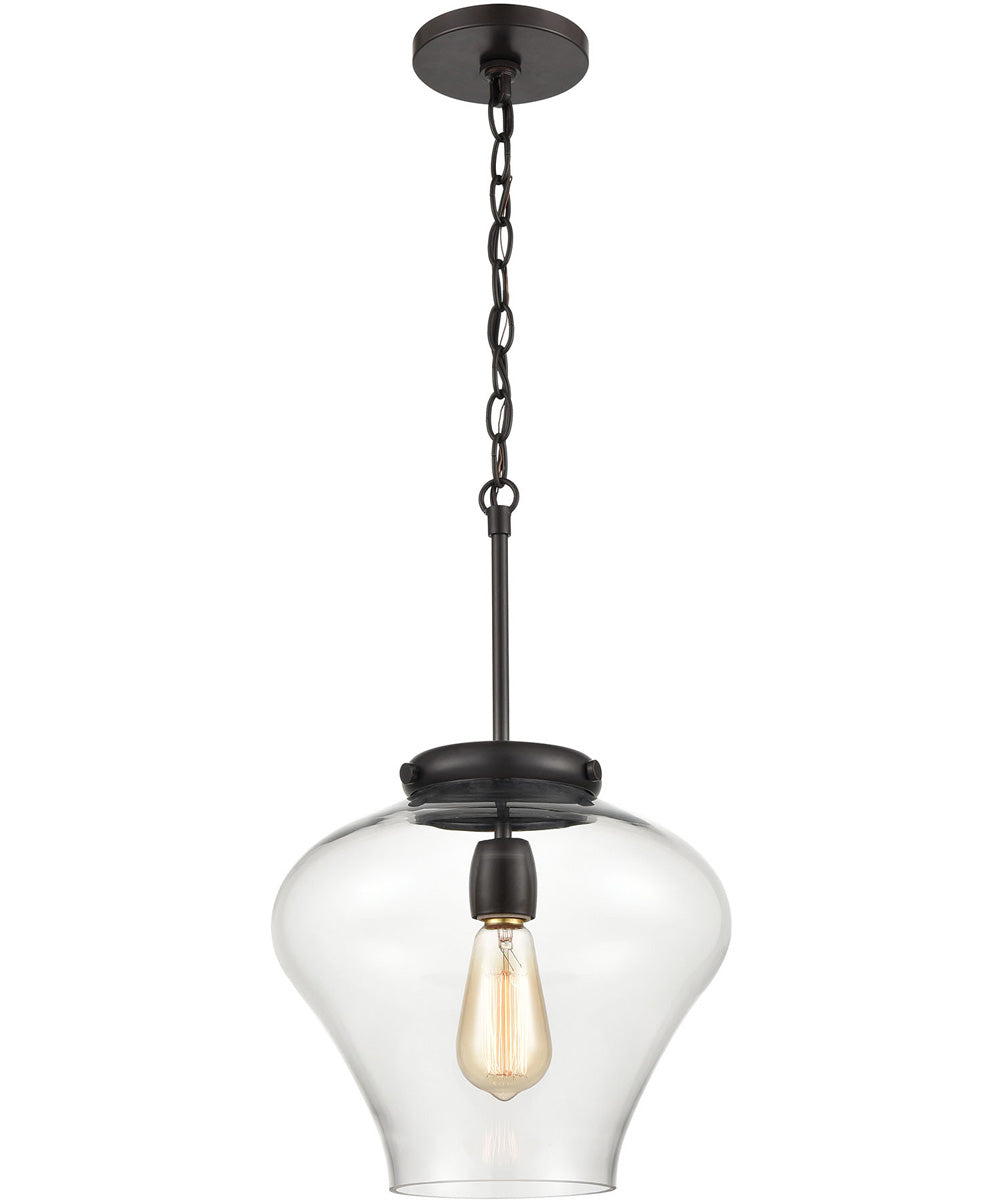 Amore 1-Light Pendant Oil Rubbed Bronze/Clear Glass