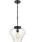 Amore 1-Light Pendant Oil Rubbed Bronze/Clear Glass