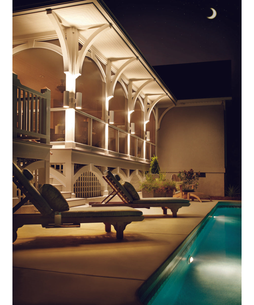 5" Outdoor Up/Down Wall Cylinder White