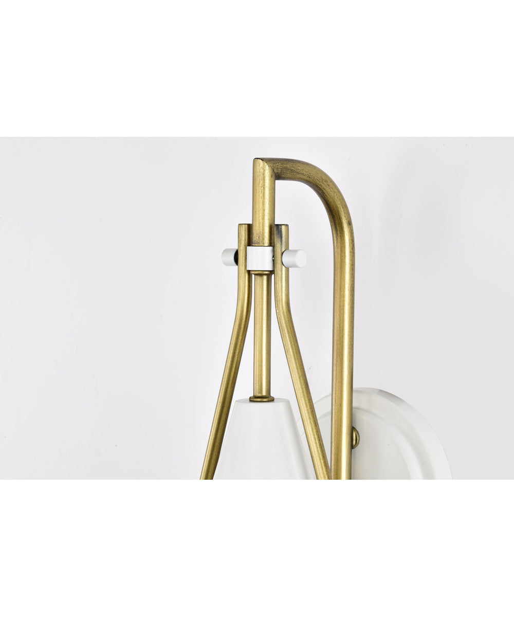 Admiral 1-Light Vanity & Wall Matte White