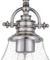 Grant 1-light Semi Flush Mount Brushed Nickel