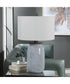 Dimitri Light Blue Table Lamp