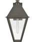 Endsley 1-Light Large Wall Mount Lantern in Blackened Brass