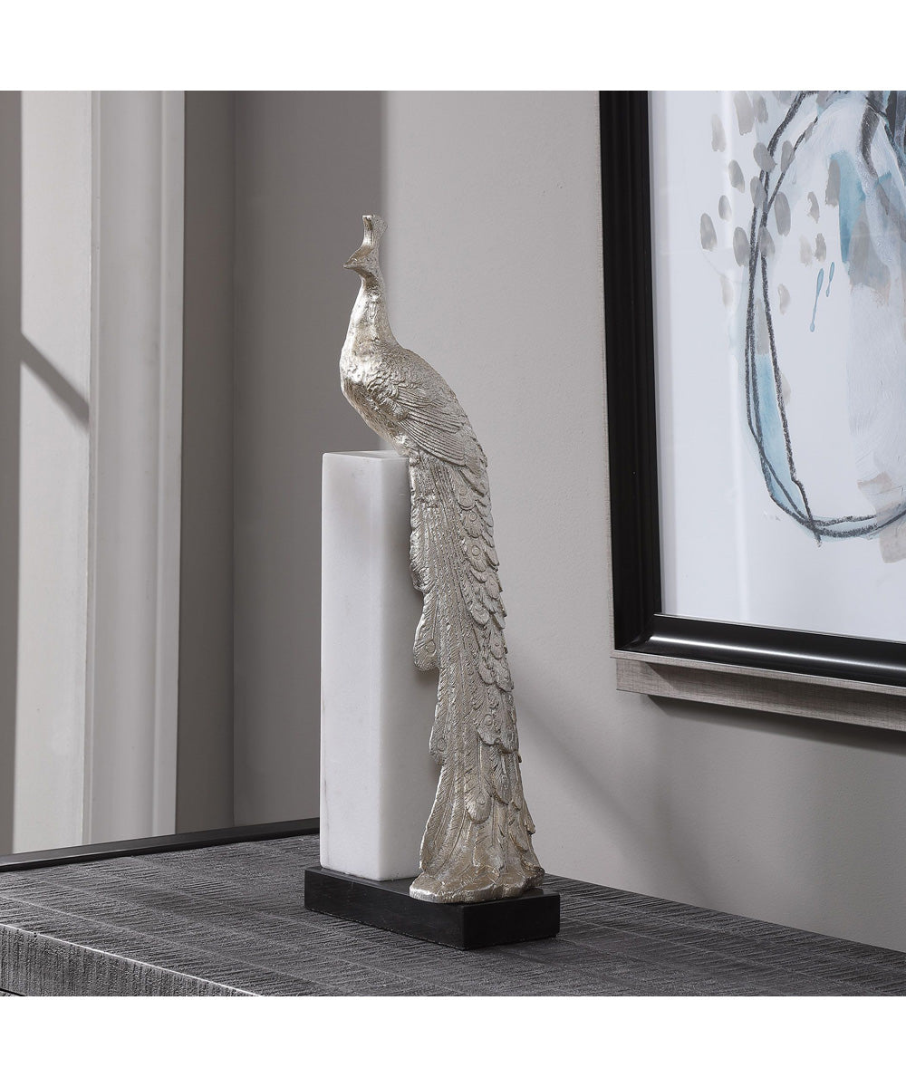 Overseer Peacock Sculpture