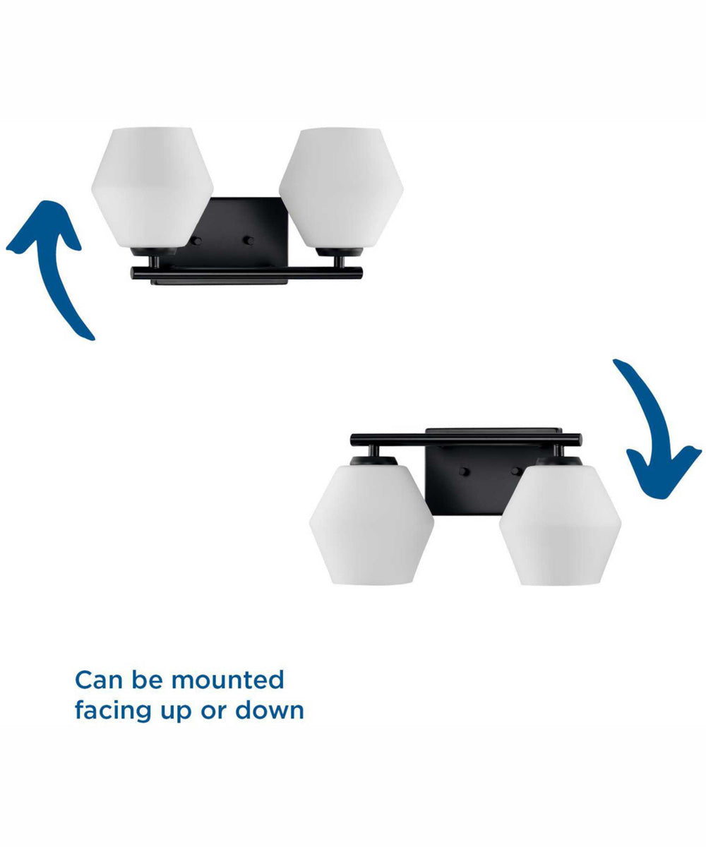 Copeland 2-Light Vanity Mid-Century Modern Vanity Light Brushed Gold