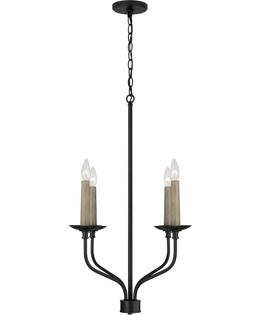 Wilder 4-Light Chandelier Matte Black