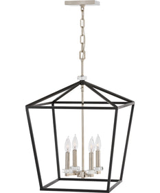 Stinson 4-Light Large Open Frame in Black