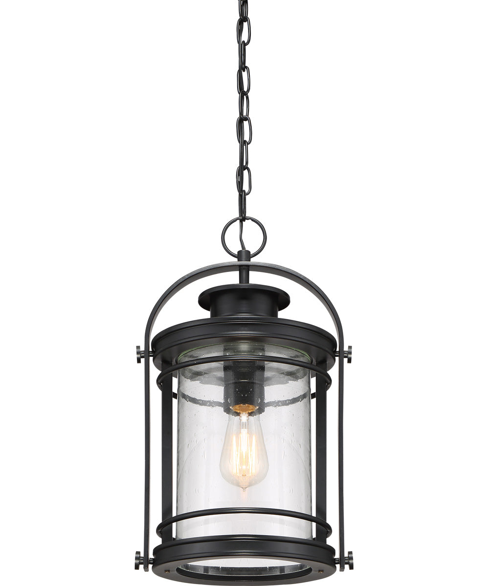 Booker Large 1-light Outdoor Pendant Light Mystic Black