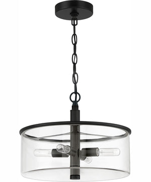 Hailie 4-Light Convertible Semi Flush Flat Black