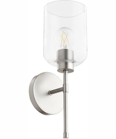 Tribute 1-light Wall Mount Light Fixture Satin Nickel