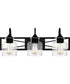 Bartley Large 3-light Bath Light Matte Black