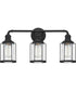 Ludlow Large 3-light Bath Light Earth Black
