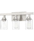 Chicago 3-Light Bath Vanity Light Brushed Polished Nickel