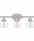 Caverly Large 3-light Bath Light Brushed Nickel
