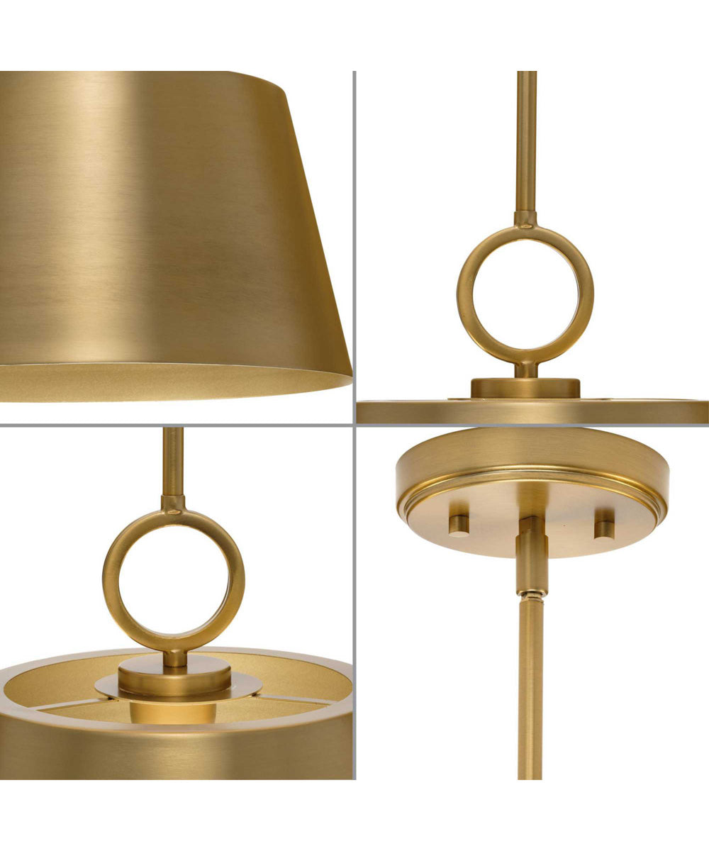Parkhurst 1-Light New Traditional Metal Pendant Light Brushed Bronze