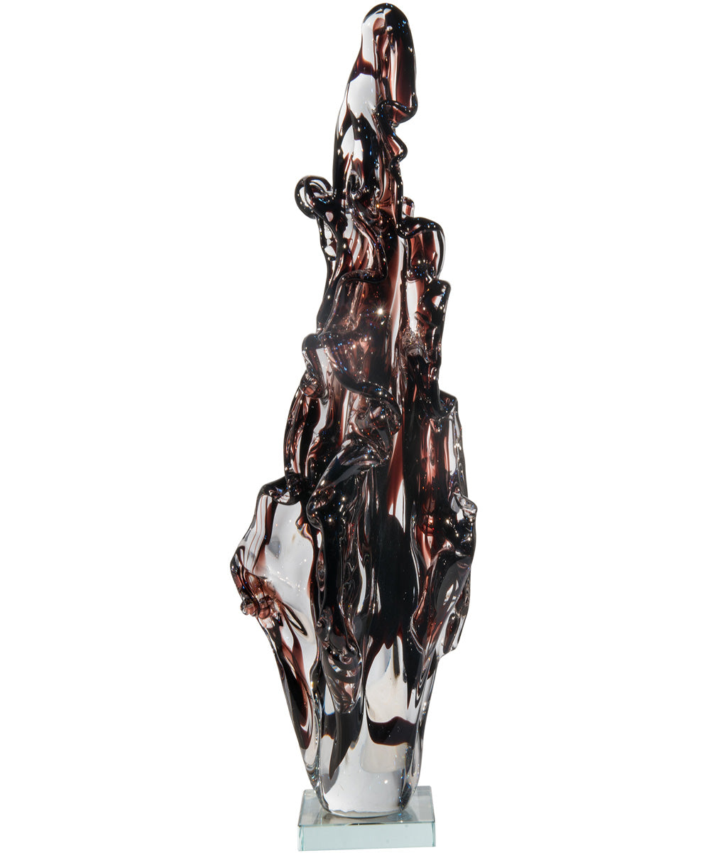 Molton Lava Handcrafted Art Glass Sculpture