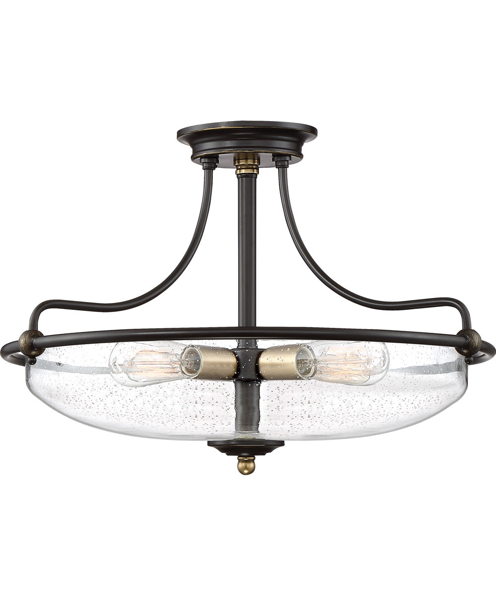 Griffin Extra Large 4-light Semi Flush Mount Palladian Bronze